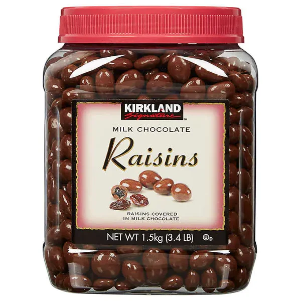 KIRLAND, CHOC COVERED RAISINS