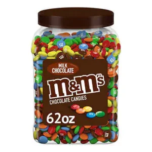 M&M's Milk Chocolate Candy, 62 oz Jar